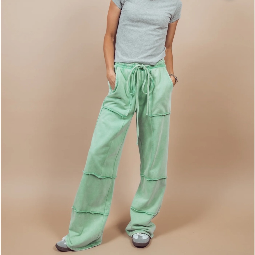 Ces Femme Mint Wide Leg Pants